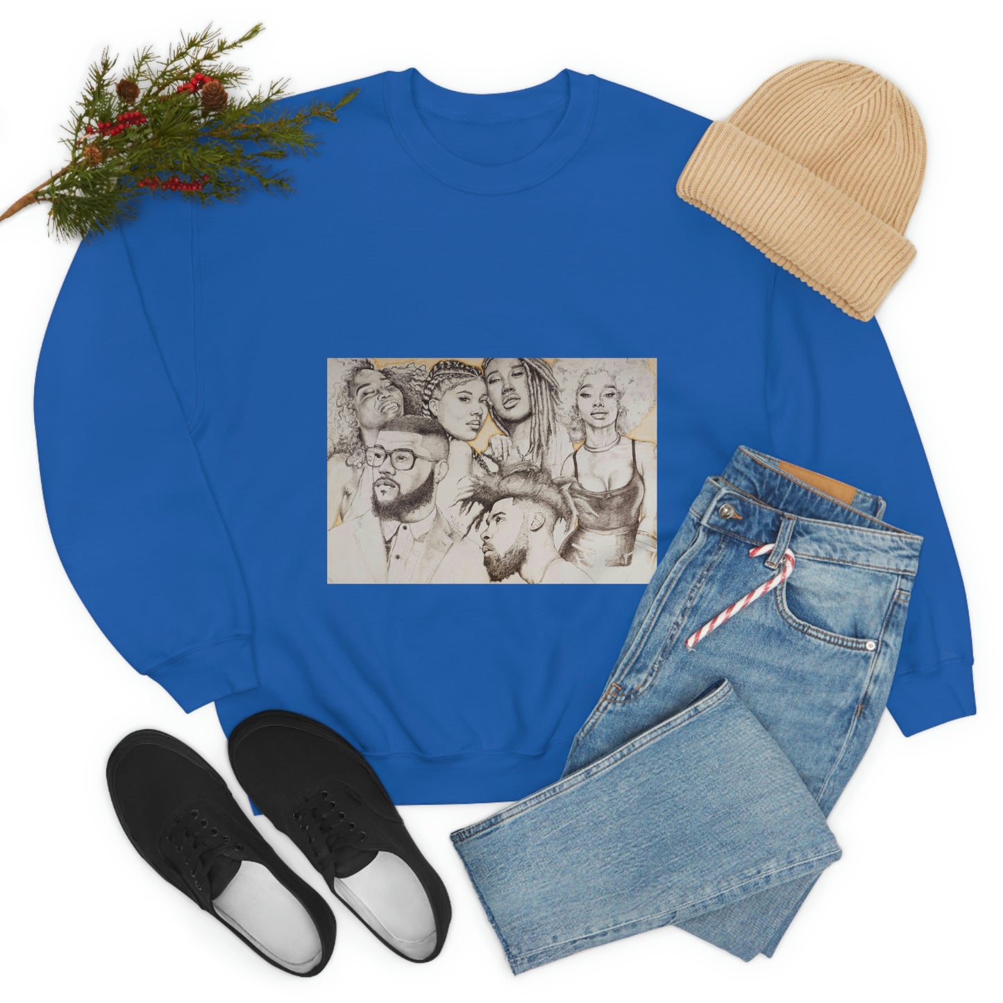 BLACK BEAUTY COLLAGE SWEATSHIRT
