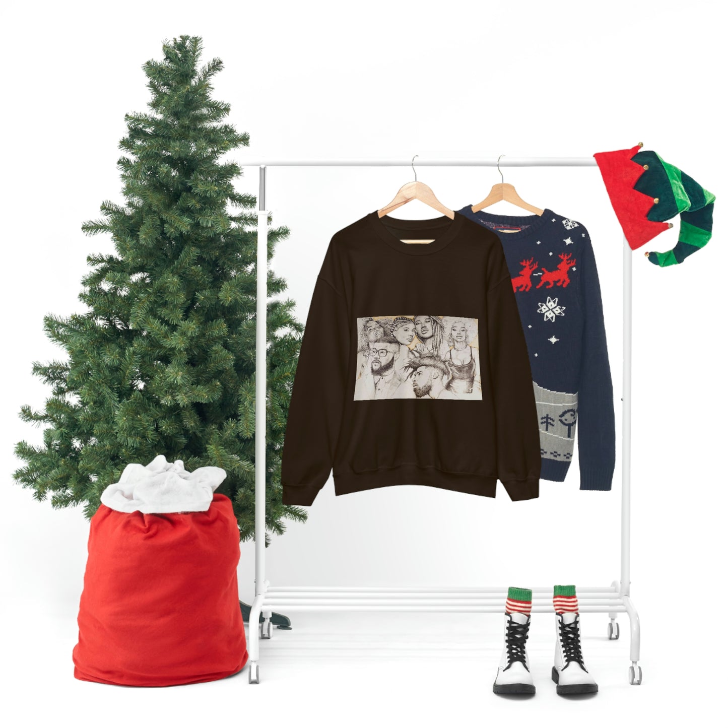 BLACK BEAUTY COLLAGE SWEATSHIRT