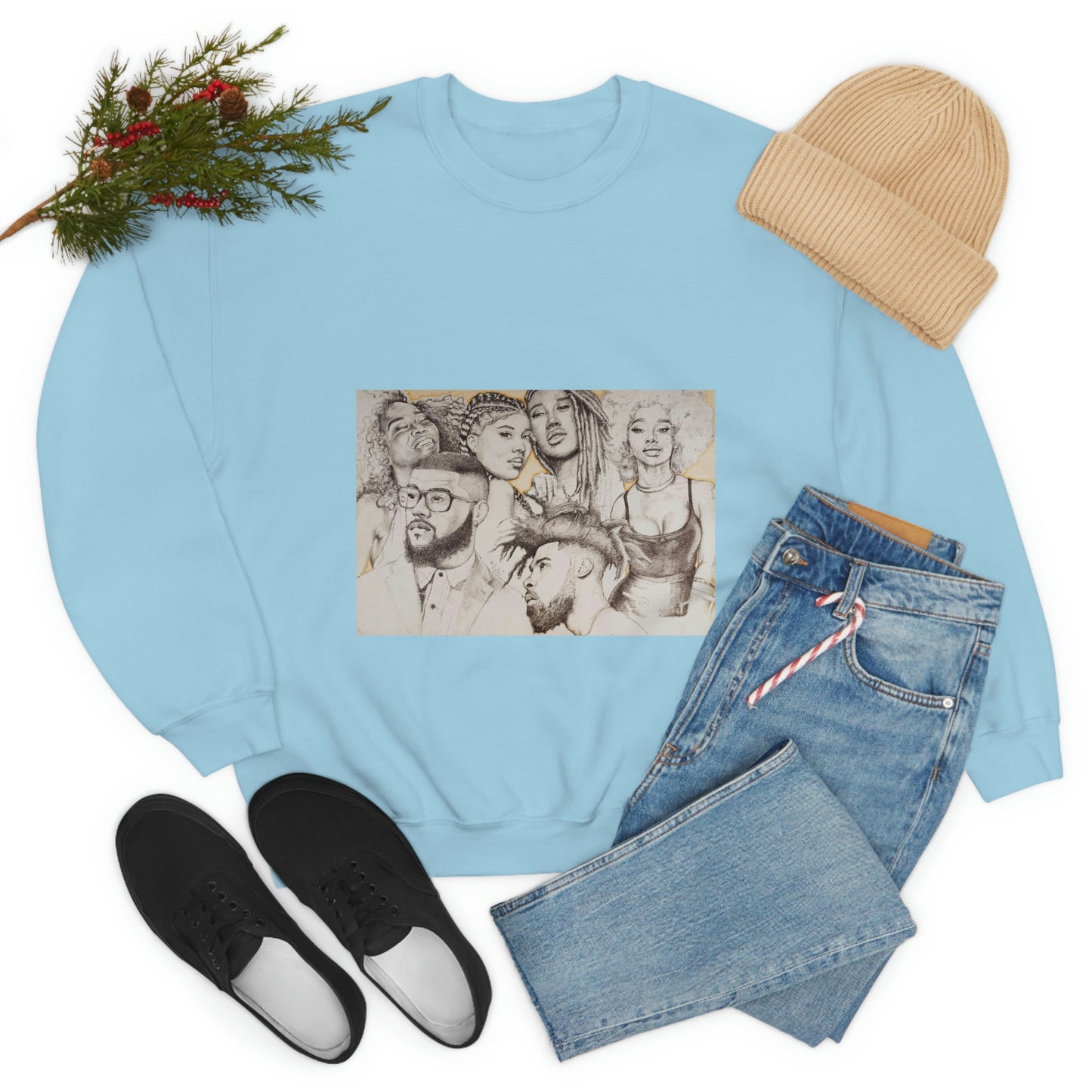 BLACK BEAUTY COLLAGE SWEATSHIRT