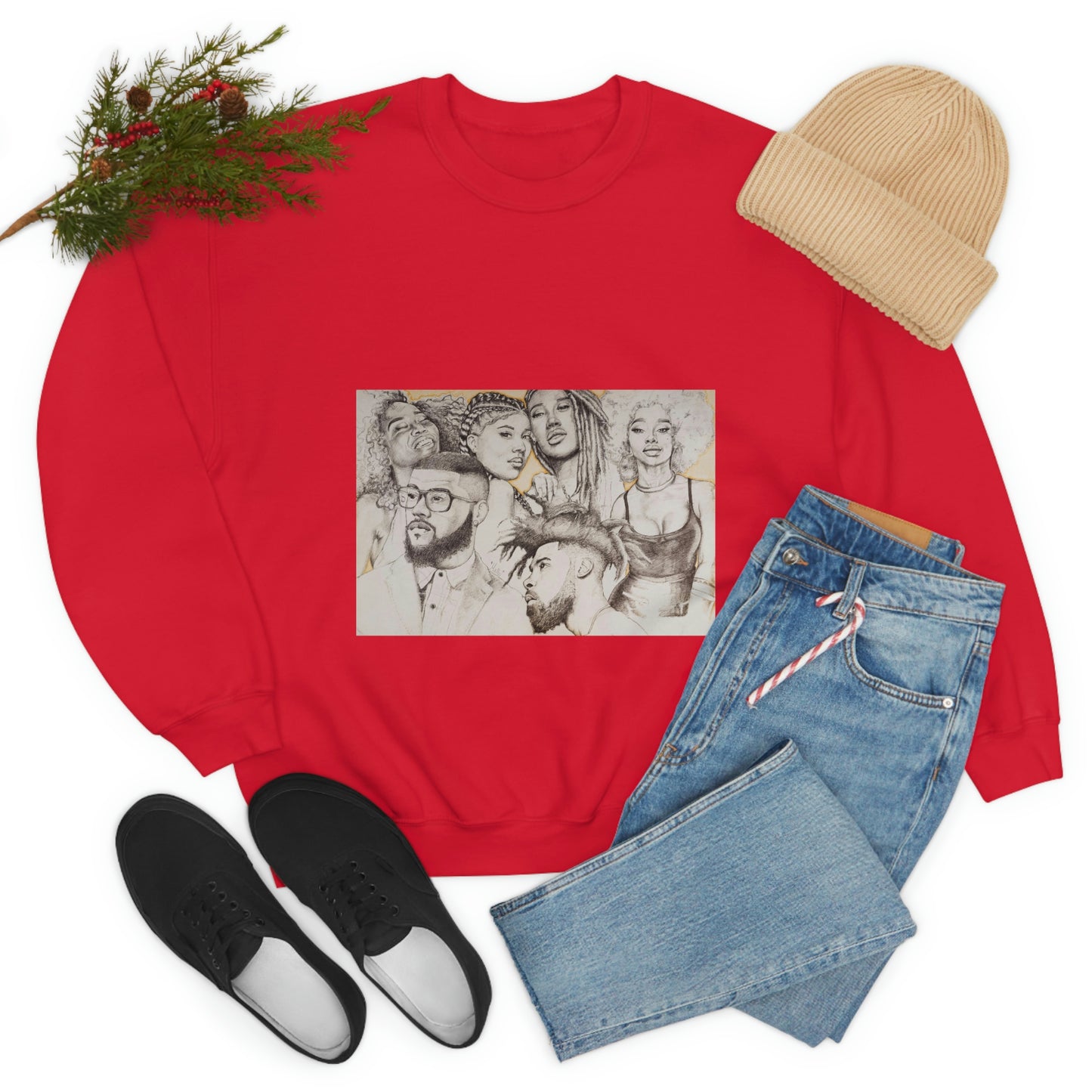 BLACK BEAUTY COLLAGE SWEATSHIRT