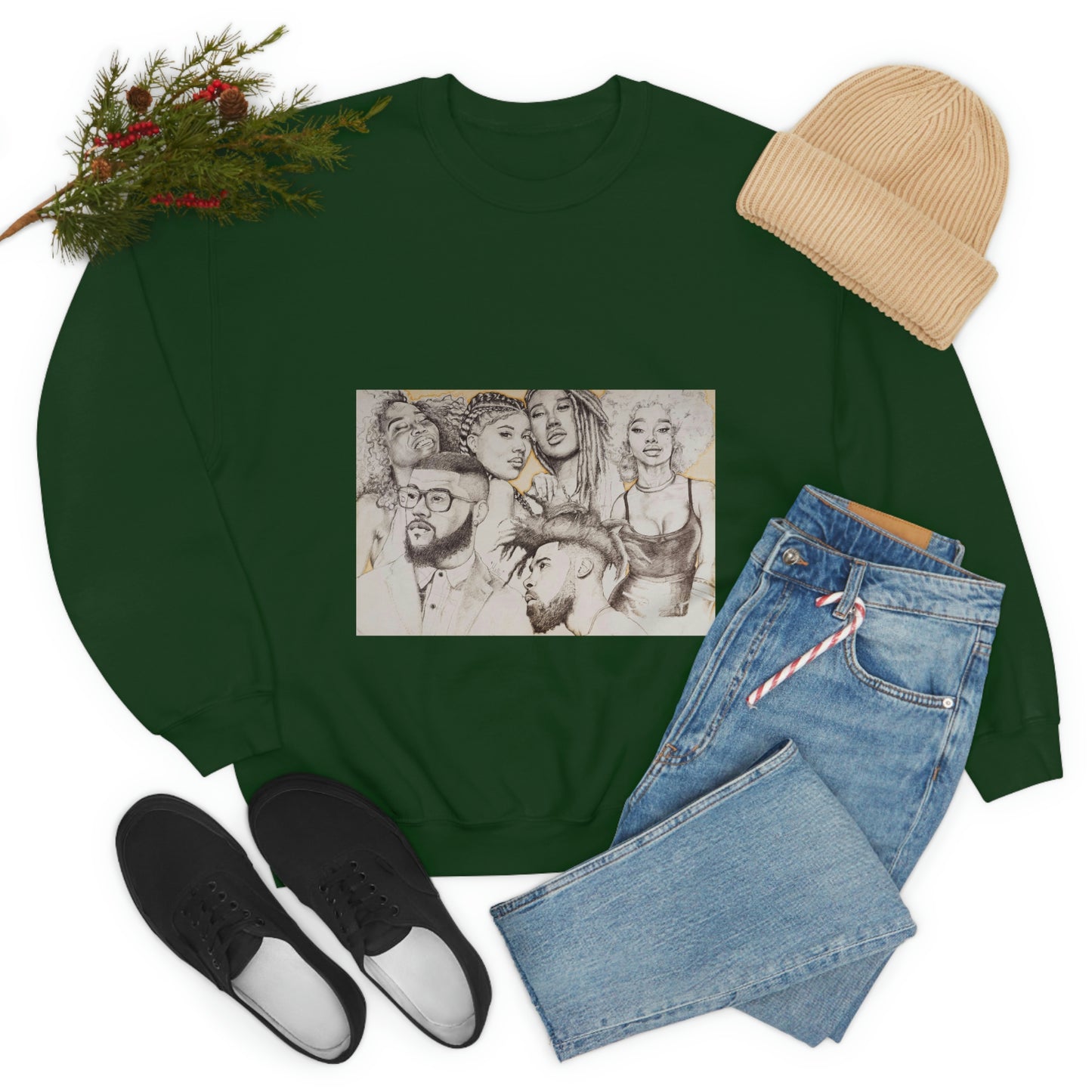 BLACK BEAUTY COLLAGE SWEATSHIRT