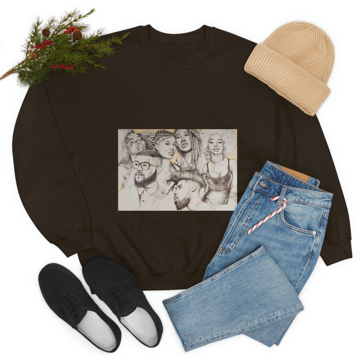 BLACK BEAUTY COLLAGE SWEATSHIRT