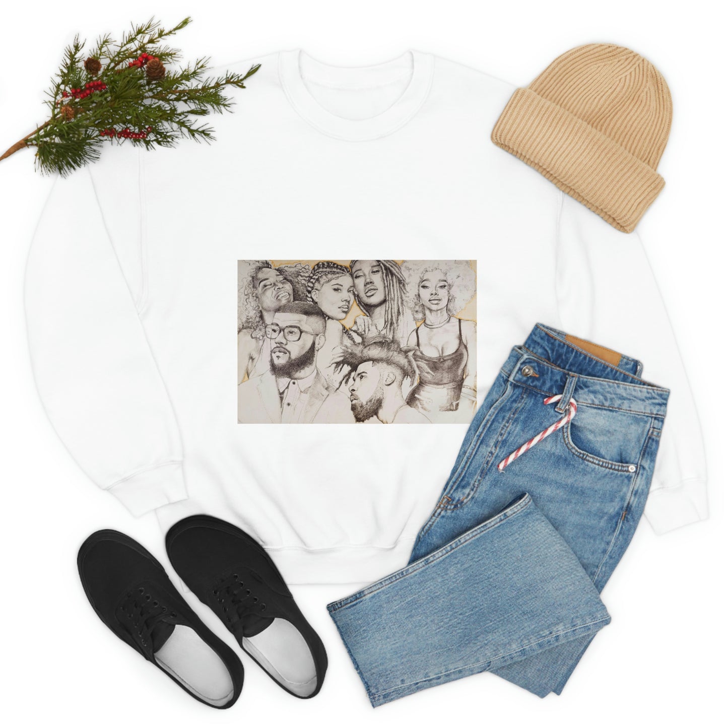 BLACK BEAUTY COLLAGE SWEATSHIRT