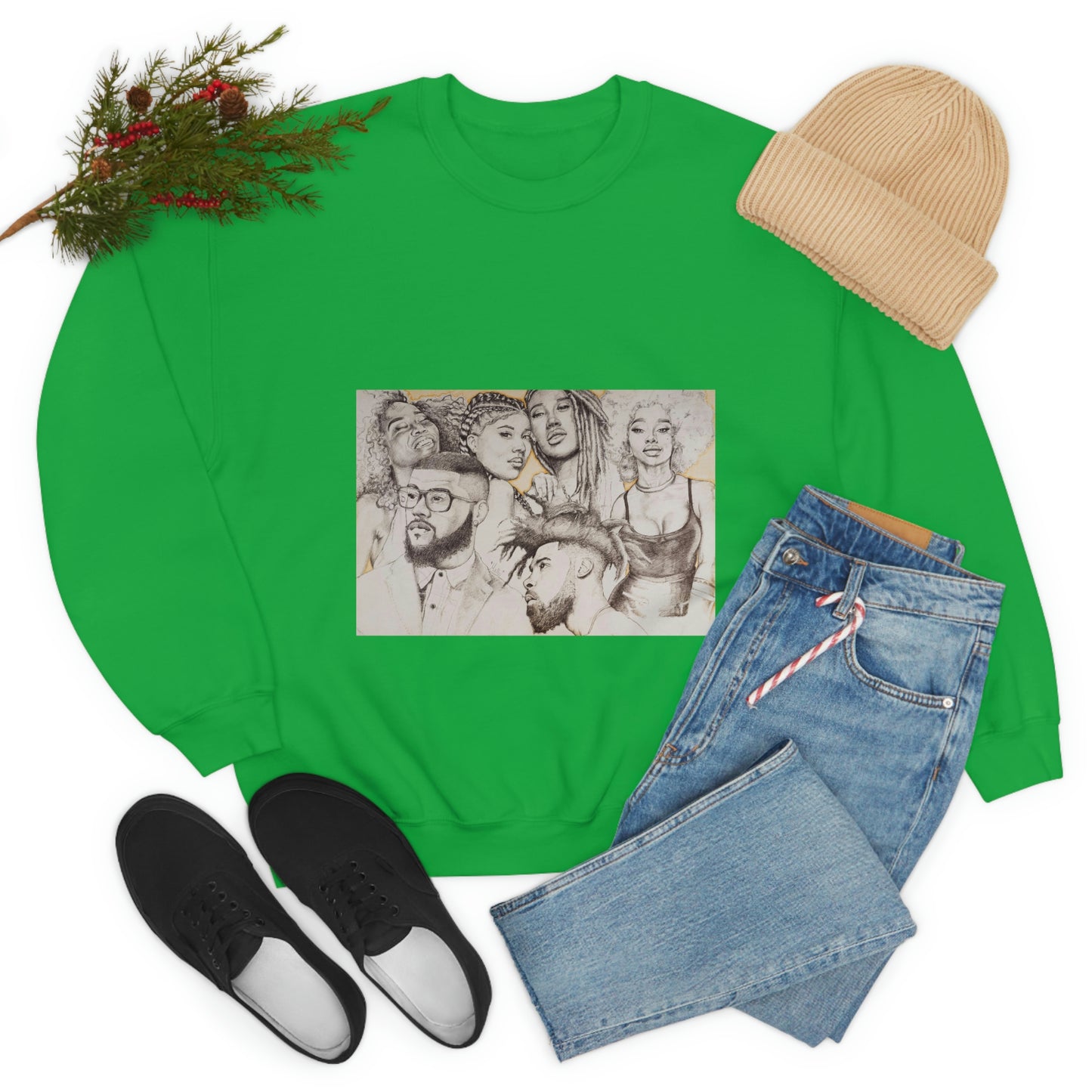 BLACK BEAUTY COLLAGE SWEATSHIRT