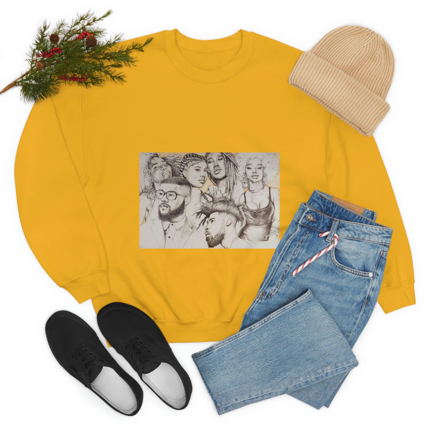BLACK BEAUTY COLLAGE SWEATSHIRT