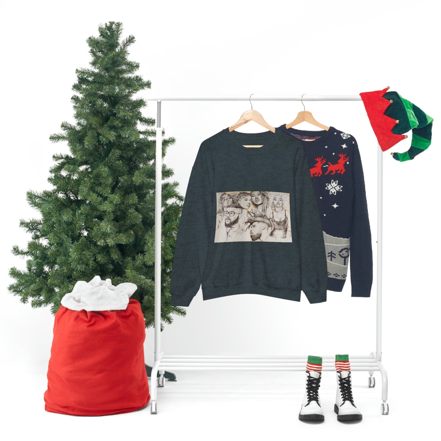 BLACK BEAUTY COLLAGE SWEATSHIRT