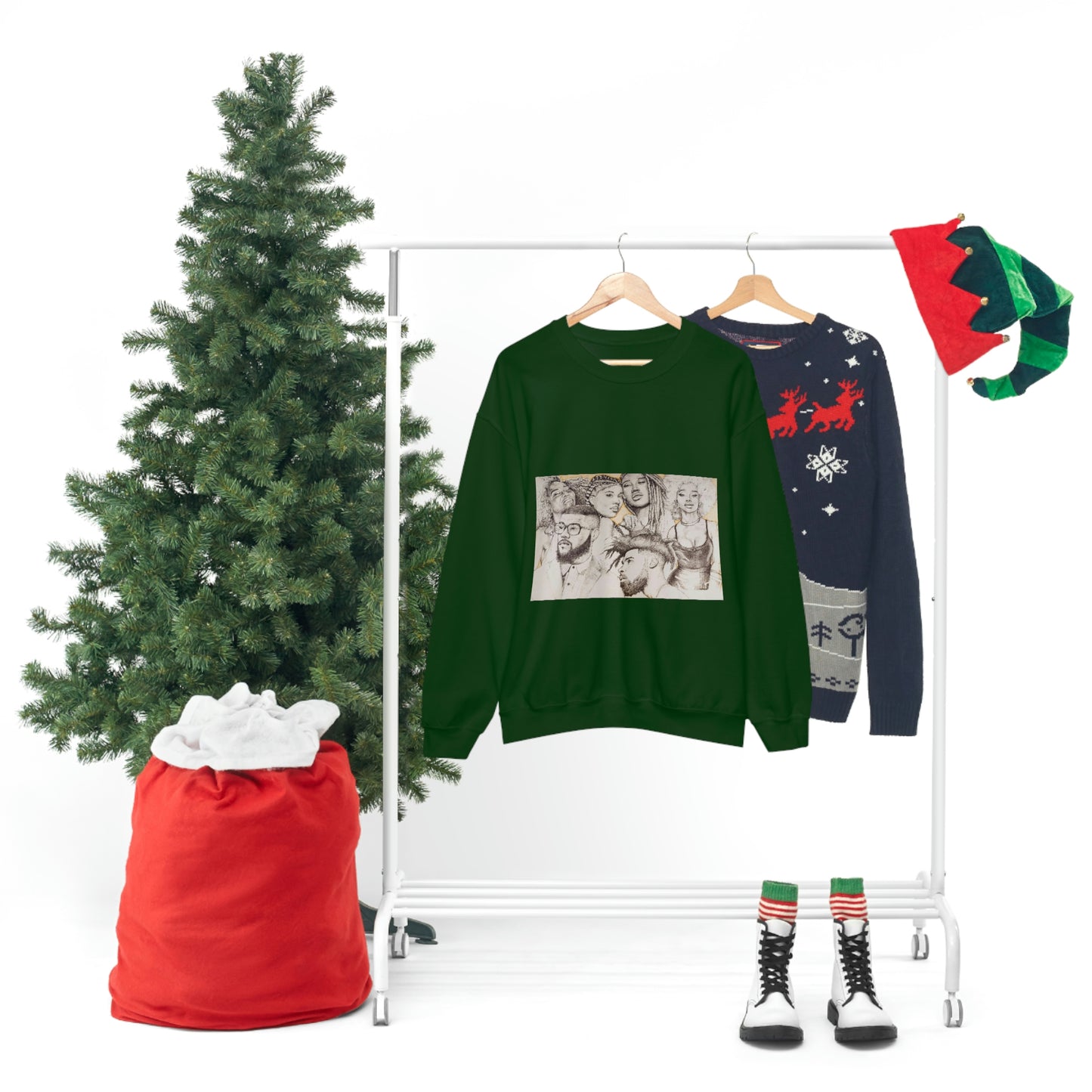 BLACK BEAUTY COLLAGE SWEATSHIRT