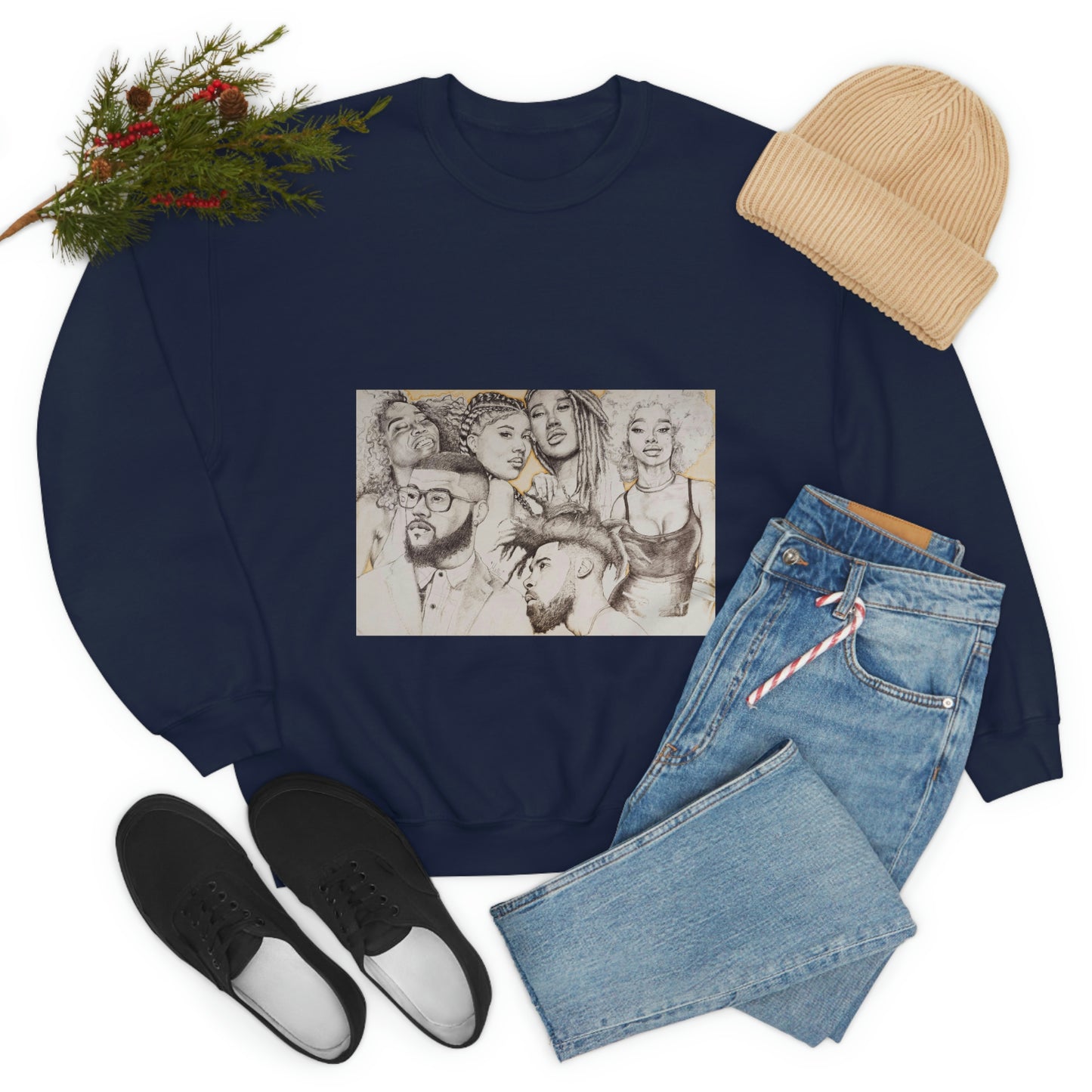 BLACK BEAUTY COLLAGE SWEATSHIRT